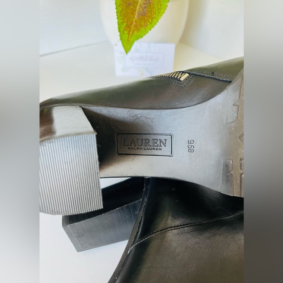 LAUREN RALPH LAUREN Ankle Boot “Carole” Buckle Straps “RLL” Designer Zipper - Picture 14 of 15